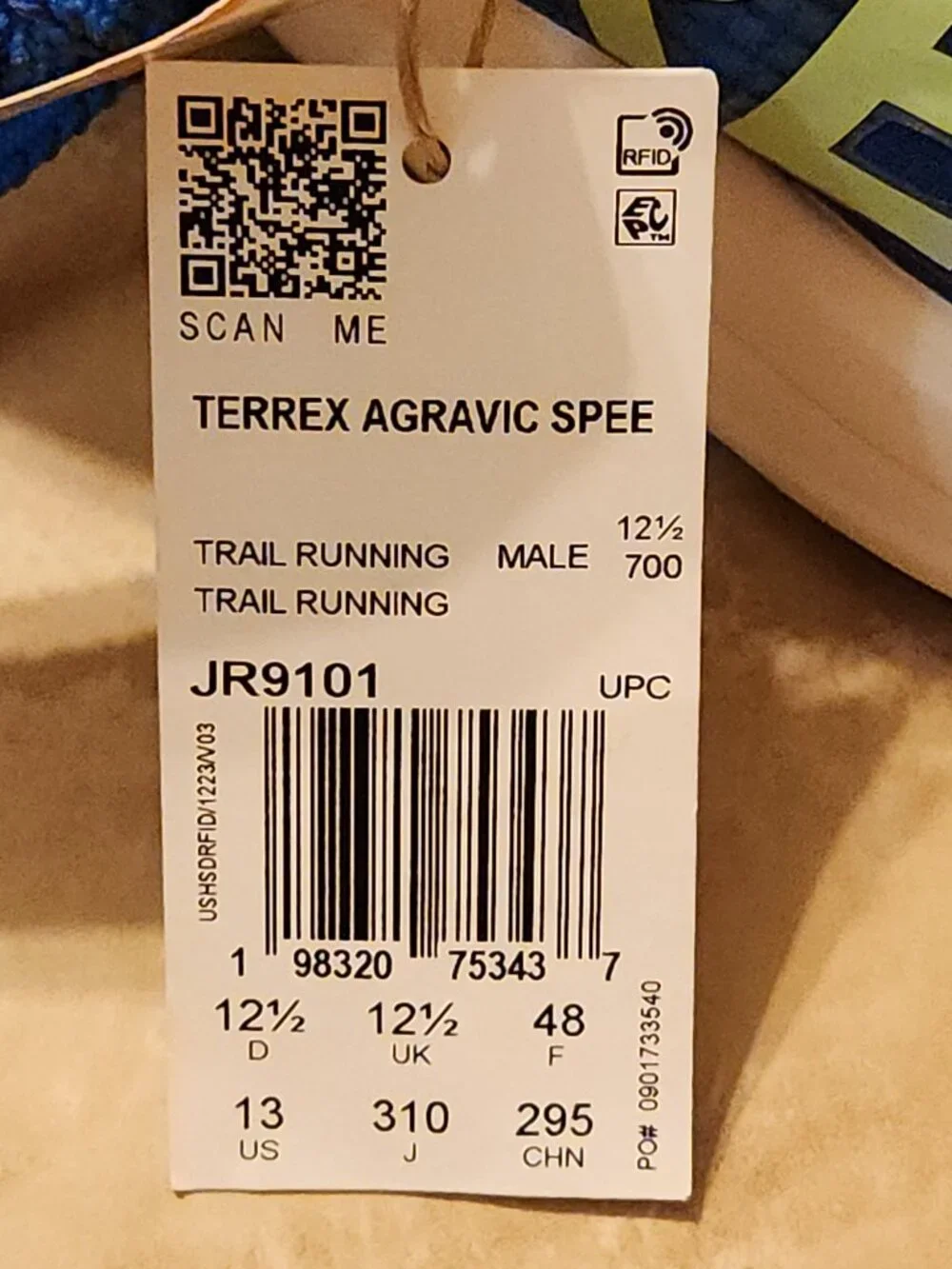 Adidas Terrex Agravic Speed Ultra 2 JR9100 Men’s size 13 US Trail Running New